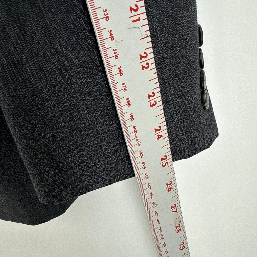 Andrea Da‎ Cosssato Gray Pinstriped 40L Suit Jacket